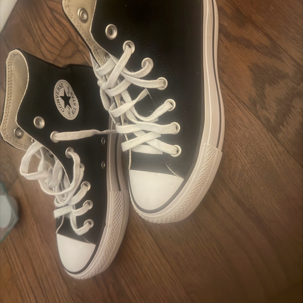 Converse Black and White High-Tops